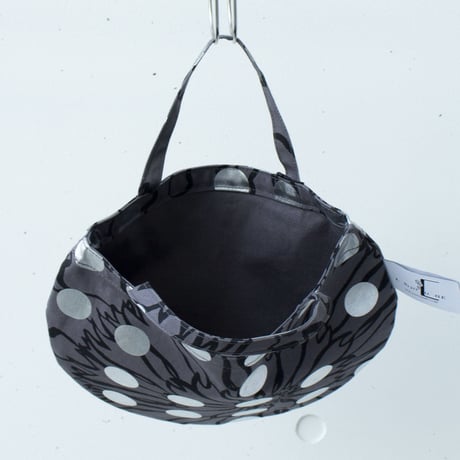 BAG_ミニRトート　-BUBBLE FLOWER- (SILVER)