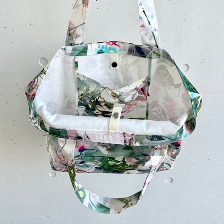 BIGトートバッグ　-BLOOM- (WHITE)