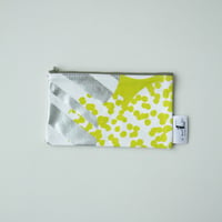 POUCH_フラットポーチ　-SOUFFLE-(YELLOW GREEN)