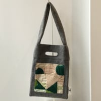 BAG_刺繍フェルトバッグ  -DESERT OASIS- (GREEN)