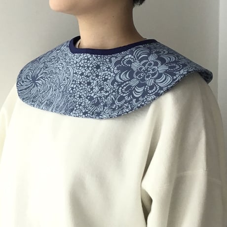 ACCESSORIES_つけ襟 -BOTANICAL -(BLUE)