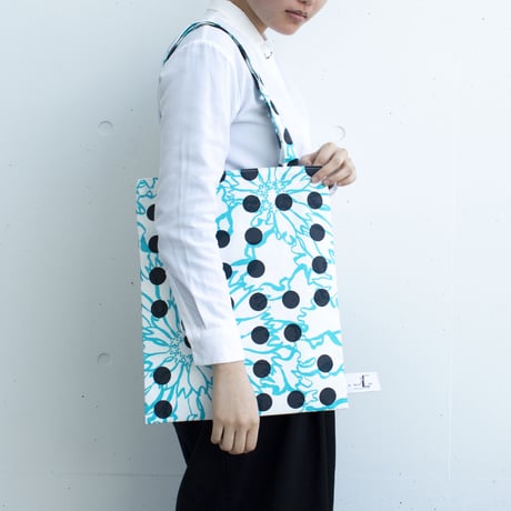 BAG_LCトート　-BUBBLE FLOWER- (LIGHT BLUE)