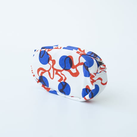POUCH_たまごポーチ  -BUBBLE FLOWER- (ORANGE)