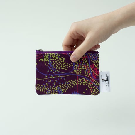 POUCH_ミニフラットポーチ　-NOCTURNE- (BORDEAUX)