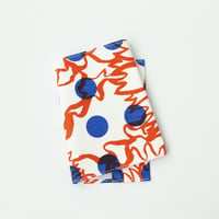 ACCESSORIES_ブックカバー　-BUBBLE FLOWER- (ORANGE)