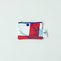 POUCH_ミニフラットポーチ　-MAGIC BIRD- (RED)