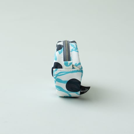 POUCH_たまごポーチ　-BUBBLE FLOWER- (LIGHT BLUE)