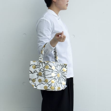 BAG_BOXトート　-BUBBLE FLOER-(GOLD)