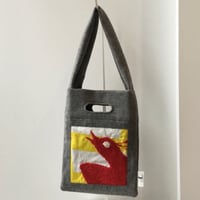 BAG_刺繍フェルトバッグ　-MAGIC BIRD- (YELLOW)