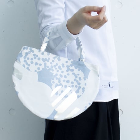 BAG_ミニRトート　-SOUFFLE- (BLUE  GRAY)