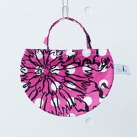 BAG_ミニRトート　-BUBBLE FLOWER- (PINK)
