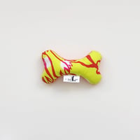 DOG TOY    ミニボーン  -BUBBLE FLOWER- (YELLOW)
