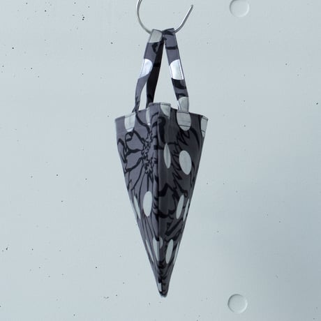 BAG_ミニRトート　-BUBBLE FLOWER- (SILVER)