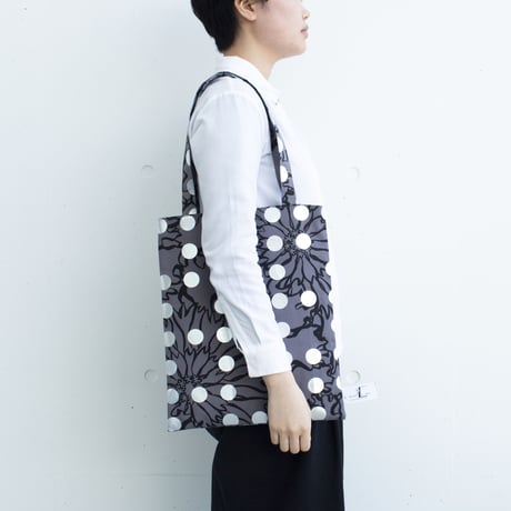 BAG_LCトート　-BUBBLE FLOER-(SILVER)
