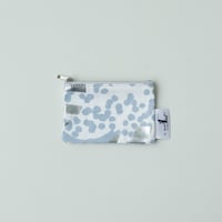 POUCH_ミニフラットポーチ　-SOUFFLE-(BLUE  GRAY)