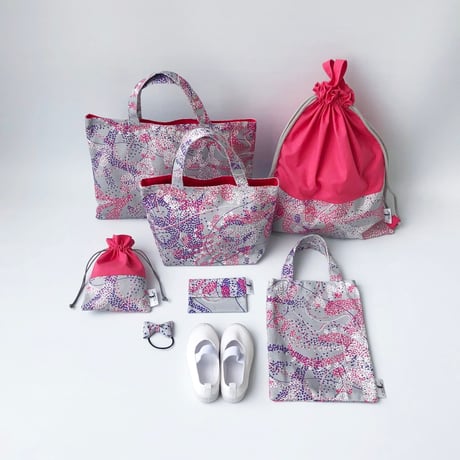 BAG_3WAY巾着トートバッグ-NOCTURNE- (GRAY)
