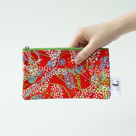 POUCH_フラットポーチ　-NOCTURNE- (RED)