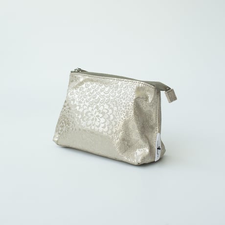 POUCH_マチ付きポーチ　-BOTANICAL -(BEIGE)