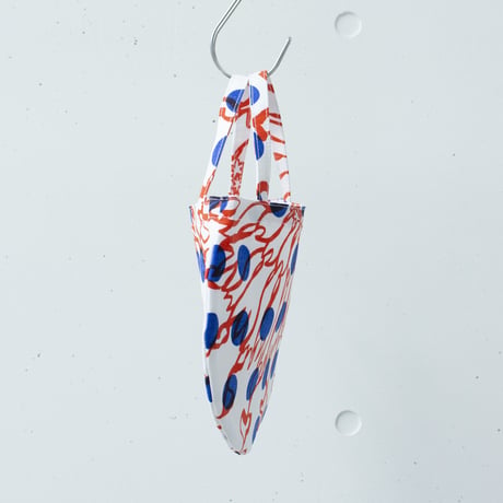 BAG_ミニRトート　-BUBBLE FLOWER- (ORANGE)