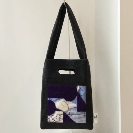BAG_刺繍フェルトバッグ  -DESERT OASIS- (PURPLE)