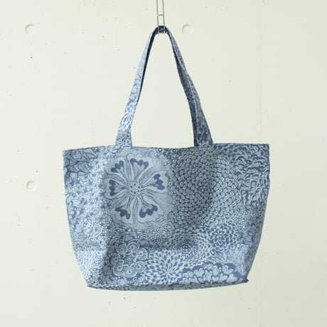 BIGトートバッグ-BOTANICAL -(BLUE)