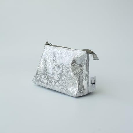 POUCH_マチ付きポーチ-BOTANICAL -(WHITE)