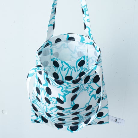 BAG_LCトート　-BUBBLE FLOWER- (LIGHT BLUE)