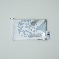 POUCH_フラットポーチ　-SOUFFLE-(BLUE  GRAY)