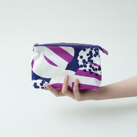 POUCH_マチ付きポーチ　-SOUFFLE- (PURPLE)