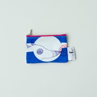 POUCH_ミニフラットポーチ　-MAGIC BIRD- (BLUE)
