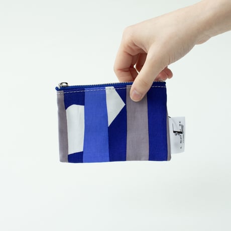 POUCH_ミニフラットポーチ　 -DEEP BREATH- (BLUE)