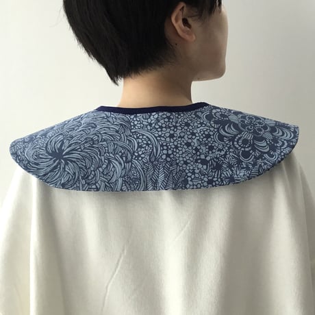 ACCESSORIES_つけ襟 -BOTANICAL -(BLUE)