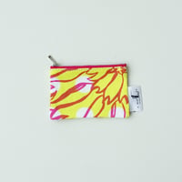 POUCH_ミニフラットポーチ　-BUBBLE FLOWER- (YELLOW)