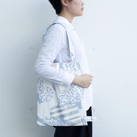 BAG_LCトート　-SOUFFLE-(BLUE  GRAY)