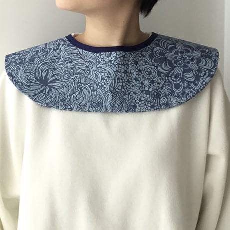 ACCESSORIES_つけ襟 -BOTANICAL -(BLUE)