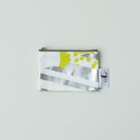 POUCH_ミニフラットポーチ　-SOUFFLE-(YELLOW GREEN)