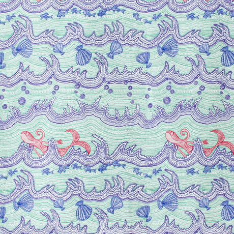 ACCESSORIES_ハーフカットクロス　-LITTLE OCEAN- (EMERALD GREEN)