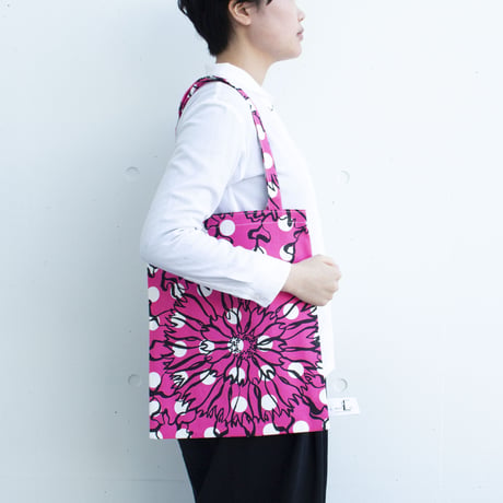 BAG_LCトート　-BUBBLE FLOWER-  (PINK)