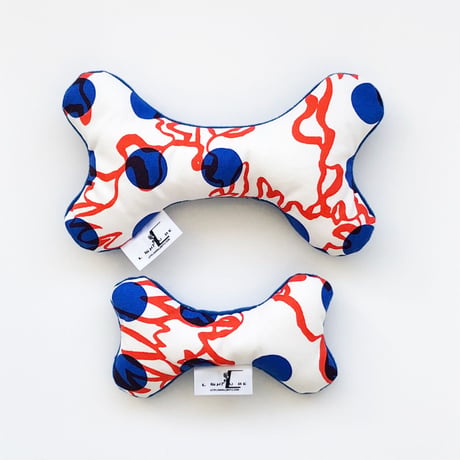 DOG TOY    ビッグボーン   -BUBBLE FLOWER- (ORANGE)