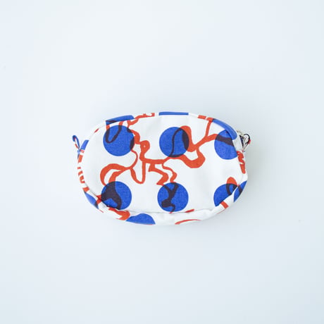 POUCH_たまごポーチ  -BUBBLE FLOWER- (ORANGE)