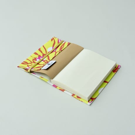 ACCESSORIES_ブックカバー　-BUBBLE FLOWER- (YELLOW)