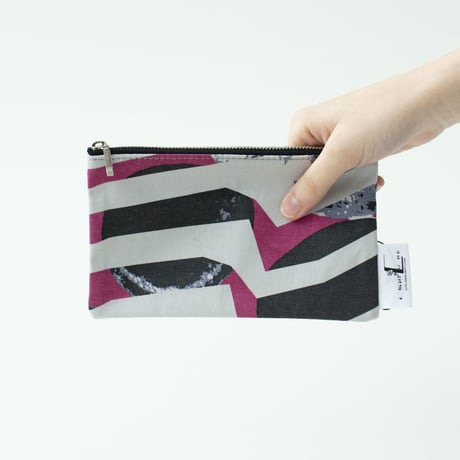 POUCH_フラットポーチ　-RIVER SIDE-(PINK)