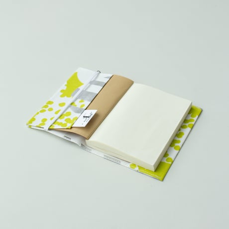 ACCESSORIES_ブックカバー　-SOUFFLE-(YELLOW GREEN)