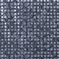 ACCESSORIES_ハーフカットクロス　-BUBBLE FLOER-(SILVER)