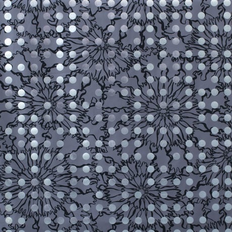 ACCESSORIES_カットクロス1m　-BUBBLE FLOER-(SILVER)