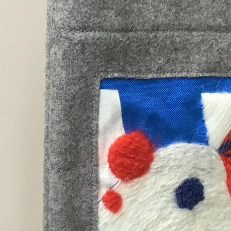 BAG_刺繍フェルトバッグ  -MAGIC BIRD- (BLUE)