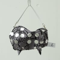 BAG_ピーナッツバッグ　-BUBBLE FLOWER- (SILVER)
