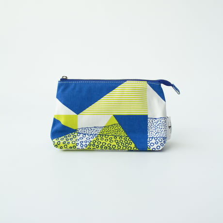 POUCH_マチ付きポーチ  -DESERT OASIS- (BLUE)