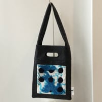 BAG_刺繍フェルトバッグ 　-BUBBLE FLOWER- (LIGHT BLUE)