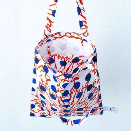 BAG_LCトート　-BUBBLE FLOWER- (ORANGE)